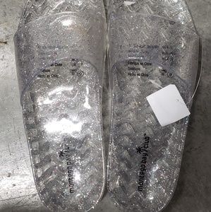 Nwt! Jelly Sparkle slides
